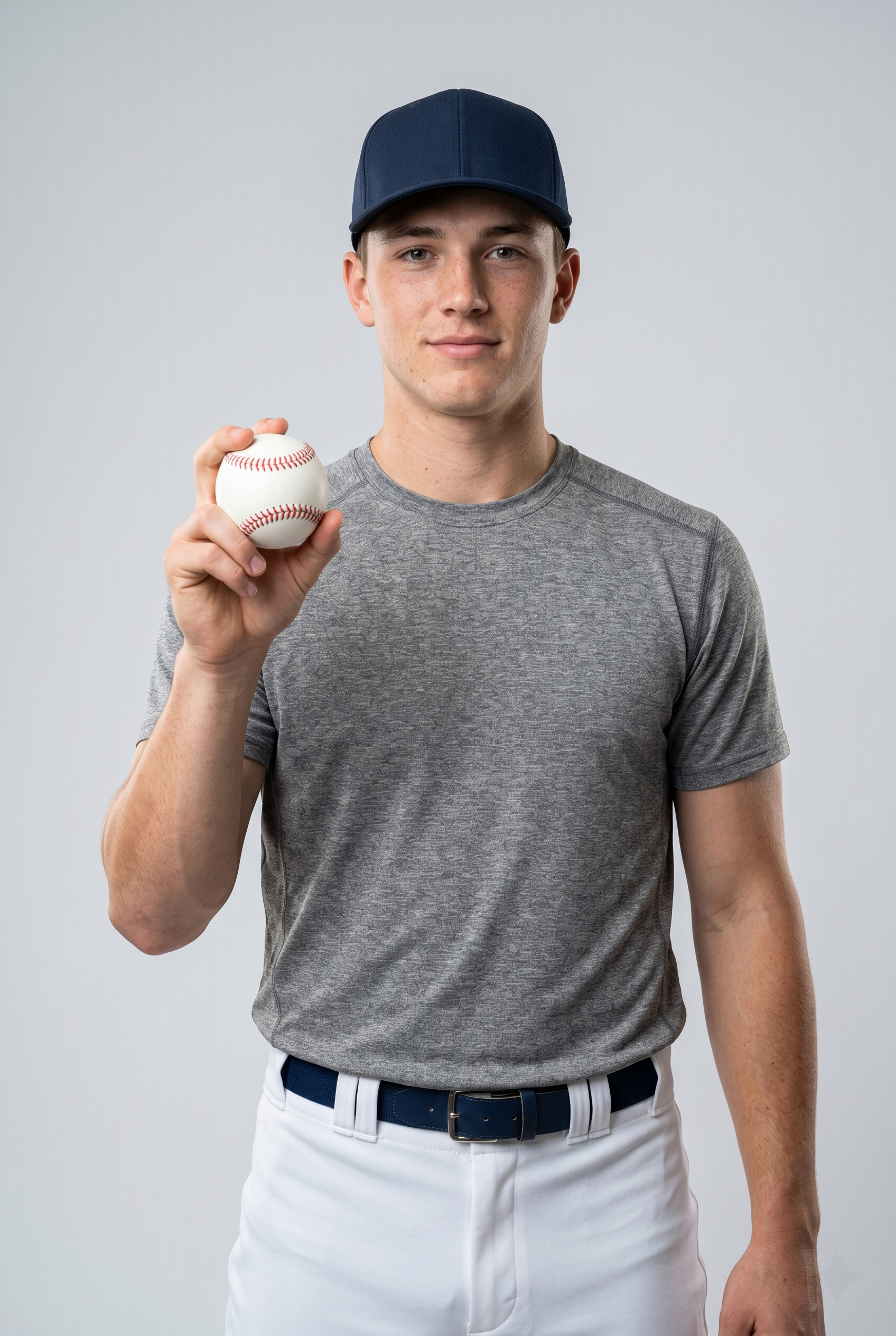 Classic White Baseball with Red Stitching