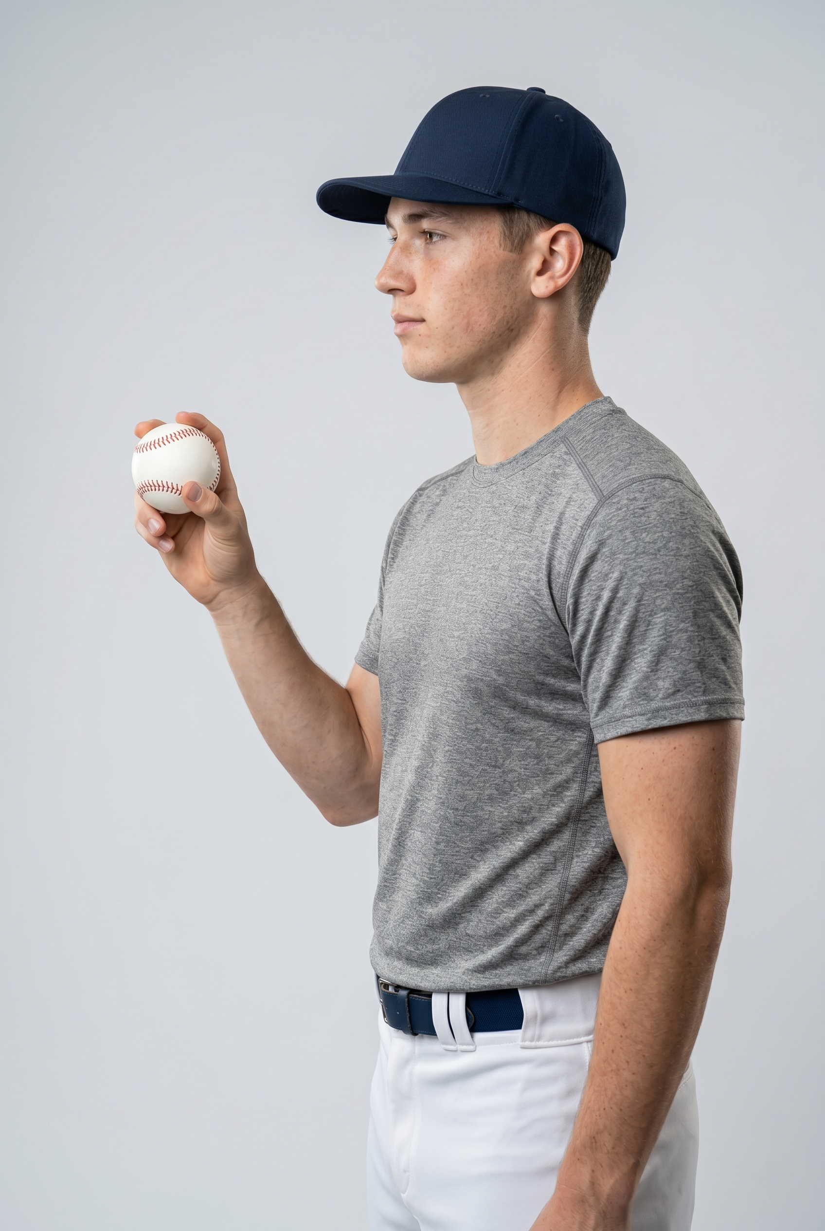 Classic White Baseball with Red Stitching