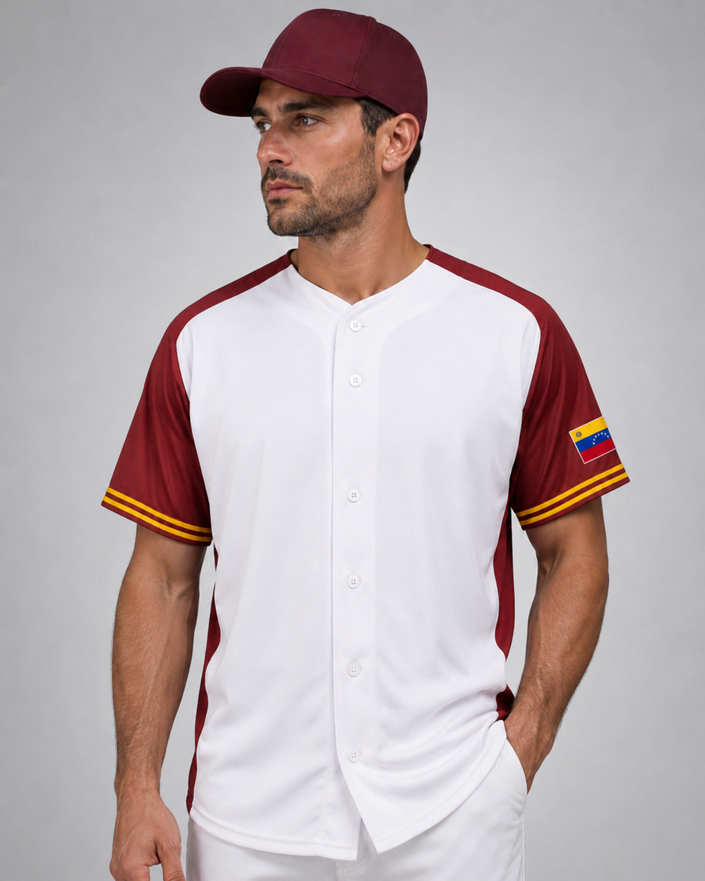 Venezuela white jersey detail